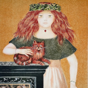 Ragazza con gatto | Felicita Frai