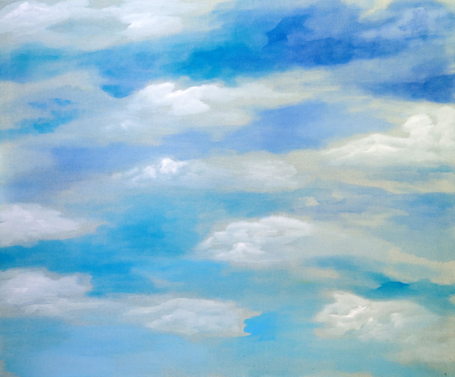Elisa Zadi, Puri pensieri, 2026, olio da pigmento e pastello su tessuto cm 100x120